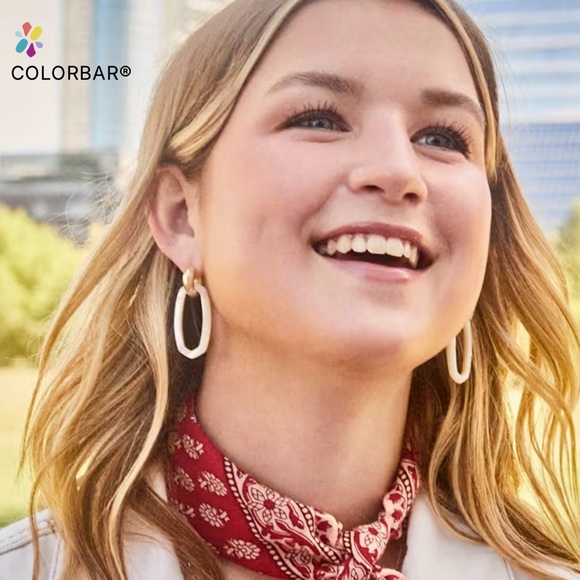 🎁 Kendra Scott Danielle Gold Convertible Link Earrings White Mother-of-Pearl NWT - Picture 10 of 11